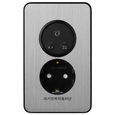 Jeil Electric Industrial Diat Plus 備用電源插座 1 插座金屬銀色, 1個