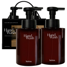 헤트라스 퍼퓸 버블 고보습 산양유 핸드워시 플라워파크, 515ml, 2개