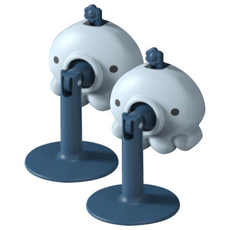 아이끌레 플라워 문어 도어가드 2p, 네이비, 1개