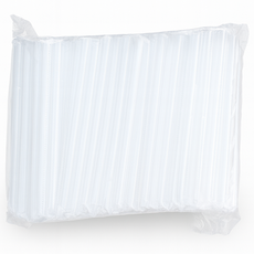 제이디팩 일회용 버블티 빨대 12x250mm 투명 개별포장 200개, 1세트, 200개입