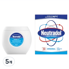 뉴트라돌 실내용 탈취제 오리지널 젤 본품, 135g, 5개