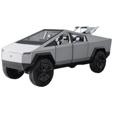 1:24 다이캐스트 모형 다이케스트 테슬라 사이버트럭 완구 미니어쳐 피규어 자동차 장난감, 1개