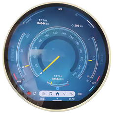 미니쿠퍼 25년이후 모니터 테두리 악세사리 ABS 커버 6가지 다양한색상, 1개, 03 아이보리