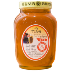 지리산 산청 꿀맛농원 자연 벌꿀 아카시아 꿀 잡화 꿀, 잡화 2.4 kg (유리병)), 2.4kg, 1개