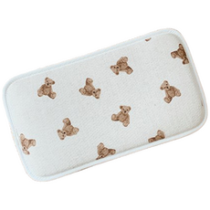 Ma lolotte 嬰兒印花涼感枕, 泰迪熊款 米色