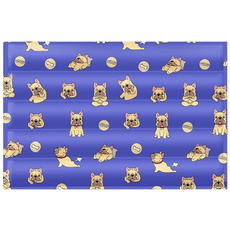 랜보어 반려동물 퍼피 폴리타프 쿨매트, 퍼플, 1개