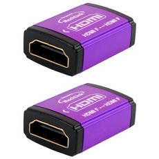 JG산전 (정품) 국산 마하링크 HDMI to HDMI F/F 메탈 연장 젠더 ML-H001 (2개입), H001, 1세트