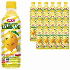 오케이에프 마누카 허니 레몬 에이드, 500ml, 24개
