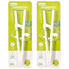 에디슨 교정 젓가락 주니어용 (왼손) 2개