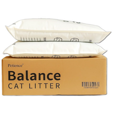 페티앙스 밸런스 벤토나이트 응고형 고양이 모래, 7kg, 2개, 무향