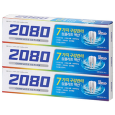 2080 컴플리트액션 쿨민트향 치약, 120g, 3개