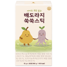 그리닉 배도라지 쑥쑥스틱 물타지않는 원액 스틱, 20개, 15g