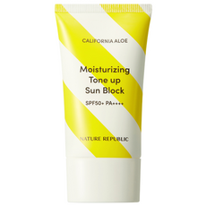 네이처리퍼블릭 [1+1] 캘리포니아 알로에 수분 톤업 선블럭 SPF50+ PA++++, 2개, 57ml