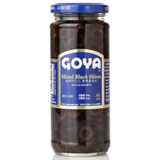 고야 슬라이스드 블랙 올리브 절임, 344g, 2개