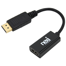 4K DP to HDMI2.0 컨버터 케이블 디스플레이포트 듀얼 모니터 변환젠더, 1개