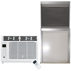 일렉코디 최신형창문형에어컨 당일발송 실외기없는에어컨 창틀에어컨 -HK, 에어컨+대형자재(100~150CM용)+창틀지지대