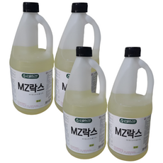MZ락스 차아염소산나트륨 12% 락스 원액 욕실 화장실 청소 염소소독, 4개, 2L