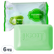 지고트 오이 때비누 향기로운 목욕 바디워시, 150g, 6개입