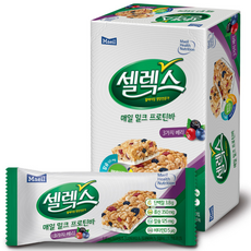 매일유업 셀렉스 밀크 프로틴바 3가지 베리맛, 216g, 1개