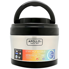 APOLLO 아폴로보온병 스텐진공볼 보온보냉용기 보온통 보냉통 국통 보온밥통 죽통 보냉병 보온병, 혼합색상, 1700ml, 1개