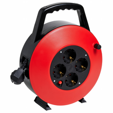 세이즈 X1 1.5SQ 4구 케이스형 케이블릴 블루 SEISE-HJR-2A, 10m, 레드, 1개