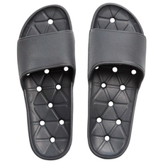 컴포트스튜디오 물빠짐 미끄럼방지 EVA 욕실화 실내화, 1개, 차콜