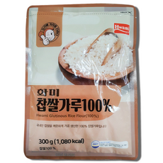 (무료배송) 화미 찹쌀가루 100% 300g, 3개
