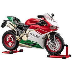 하야부사 두카티 가와사키 H2R 오토바이 프라모델 시동 및 리얼구동, 1/9 Ducati Red/Green(리얼구동)