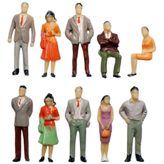 인체모형 칼라인체 사람모형 테라리움 디오라마 건축모형재료, 1:50(10p)