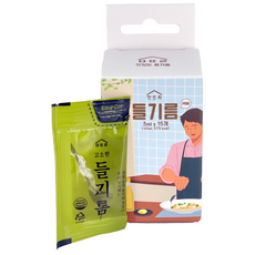 맛뜨락 고소한 일회용 캠핑용 휴대용 미니 들기름 소포장, 15개, 3ml