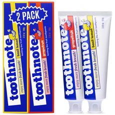 Tooth Note 牙膏 羅勒檸檬口味+葡萄柚口味套組, 200g, 1組