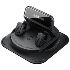 ESSAGER 차량용 대쉬보드 거치형 360도 회전식 휴대폰 거치대, 블랙, 1개