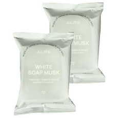 JUL7ME 香氛爽身濕巾 白皂麝香 20入, 116g, 2個