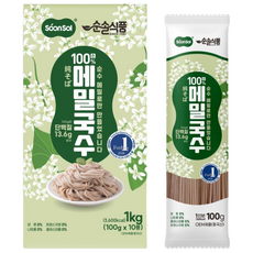 순솔 100% 메밀국수 제로나트륨 설탕없는면, 1박스, 1kg