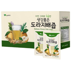 [파격 할인] 자연 그대로 착즙 생강 도라지배즙, 50개, 80ml