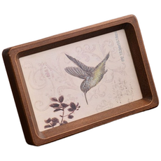 패밀리트리 탁상용 원목 인테리어 액자, 1개, 브라운(월넛)