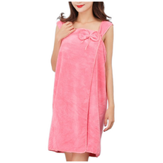 Inart 蓬鬆優質浴袍 80 x 135 cm, 深粉紅色, 1個
