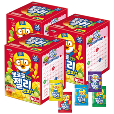 NEW 팔도 신제품 뽀로로 과일맛젤리 쁘띠 3개(18gx120개입), 720g