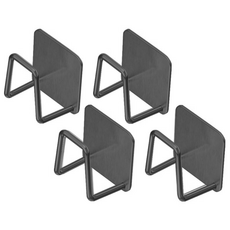 에콤 무타공 다용도 주방도마 솥 뚜껑 걸이 후크- 인테리어 겸 실용도 높은 만능걸이, 2세트, 블랙