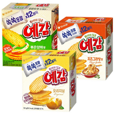 오리온 예감 오리지널 192g+치즈그라탕 204g+볶음양파맛 204g (총 3개), 192g, 1세트