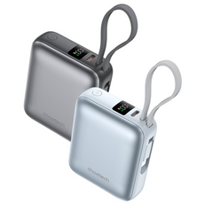 Choetech 掌心充10000mAh 35W自帶線快充行動電源 B832, 星曜灰