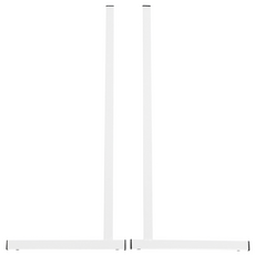 JNCP 타공판 L자기둥 60cm, 화이트, 1개