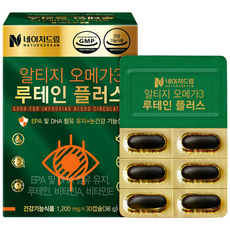 네이처드림 알티지 오메가3 루테인 플러스 영양제 36g, 30정, 2개