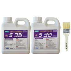 에스크린 소변기 요석 하수구 백화세척제, 1L, 2개