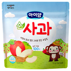 아이얌 동결건조 과일칩 순사과, 15g, 1개