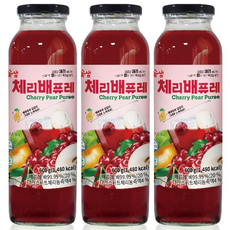 꽃샘 체리 배퓨레, 600g, 3개, 3개, 1개입