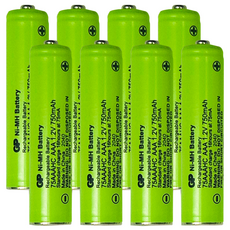 모토로라 무선 전화기 배터리 750mAh GP75AAAHCR, 2개입, 4개