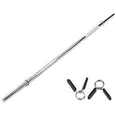 핫템 역기봉 소봉 1300mm 6kg 25mm 크롬 경량 바벨봉, 1개