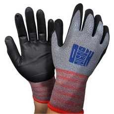 알뜰애 NBR 다목적 코팅장갑 택배장갑 터치 작업장갑 S M L, 10개, 검정(L)