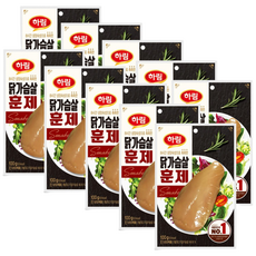 하림 닭가슴살 훈제 100gx10개, 100g, 10개